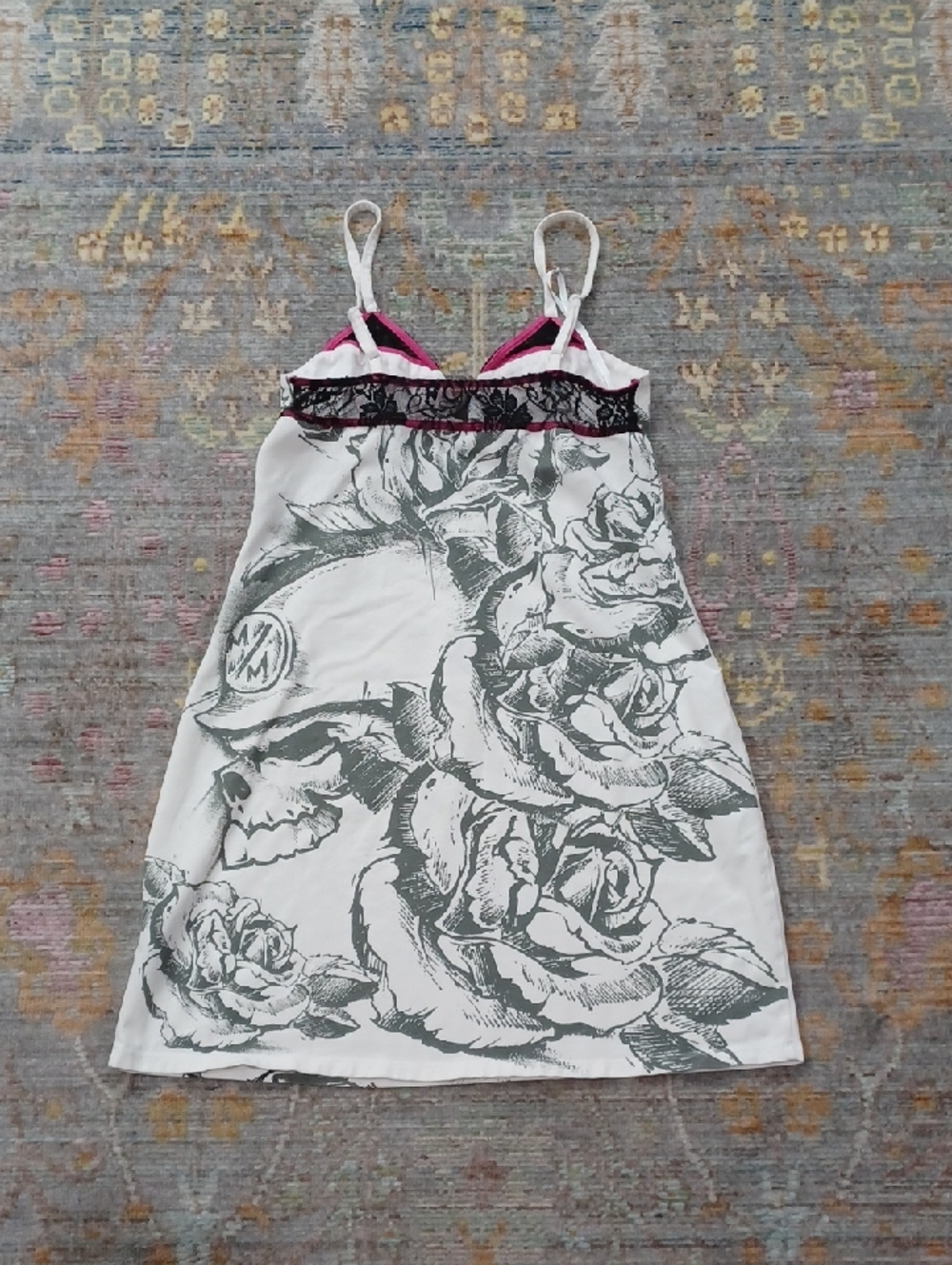 Y2K Metal Mulisha Graphic Print Cami Mini Dress - Picture 4 of 7